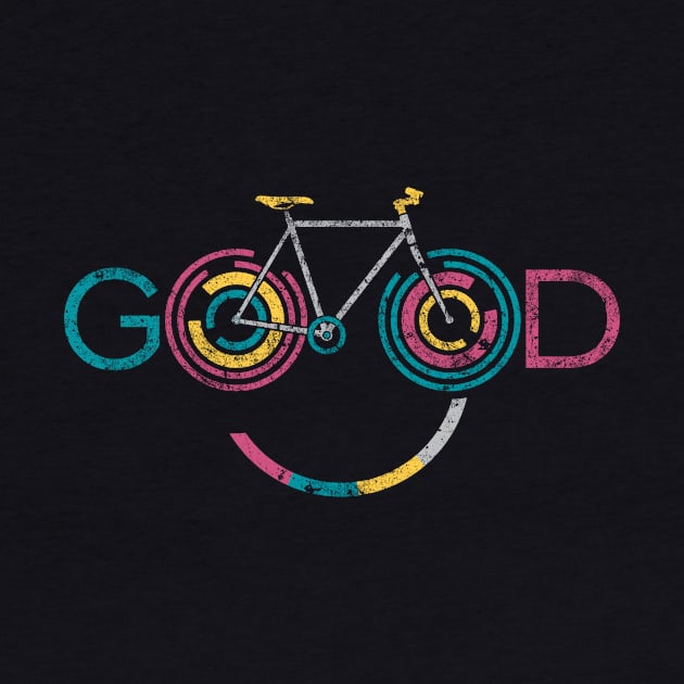 Cool Tees Good Smile Bike Cyclist by COOLTEESCLUB